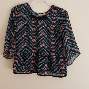 Sheer Floral Shirt!